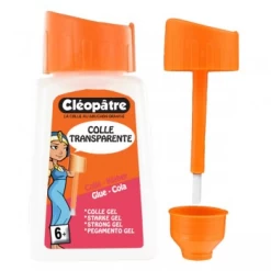 Colle transparente forte "Adhésive" en 80 gr avec pinceau incorporé