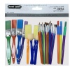 lot de pinceaux et brosses colorés pour peinture miniature 1/12e CP-260161