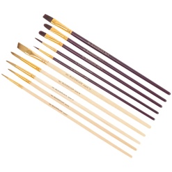 lot de pinceaux peinture vernis 10 pieces detail pinceaux acrylique huile van bleiswijck