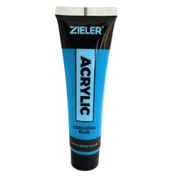 Peinture Acrylique Zieler Tube de 38ml - Bleu Céruléen
