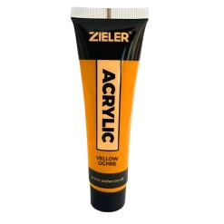 Peinture Acrylique Zieler Tube de 38ml - Ocre Jaune
