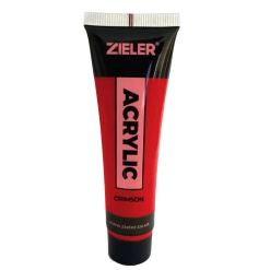 Peinture Acrylique Zieler Tube de 38ml - Rouge Cramoisi