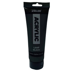 Peinture Acrylique Zieler Tube de 75ml - Noir