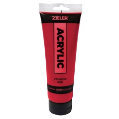 Peinture Acrylique Zieler Tube de 75ml - Rouge Cramoisi