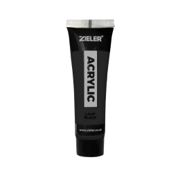 Peinture Acrylique Zieler Tube de 22ml - Noir