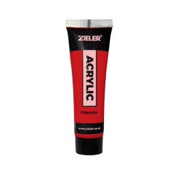 Peinture Acrylique Zieler Tube de 22ml - Rouge Cramoisi