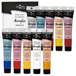 Coffret Peinture Acrylique - 10 Tubes de 75 ml