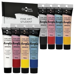 Coffret Peinture Acrylique - 8 Tubes de 75 ml