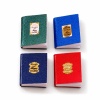 Lot de 4 livres miniatures ouvrables vert bleu et rouge