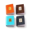 Lot de 4 livres miniatures ouvrables avec couvertures colorées