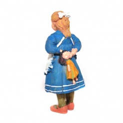 Alternative view of Figurine enfant " Alice " avec sa poupée