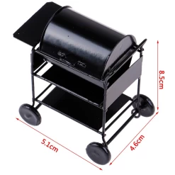 Alternative view of Barbecue métallique noir