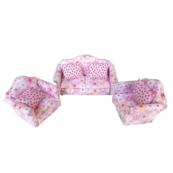 Canapé et fauteuil de salon " tissus fleuri "