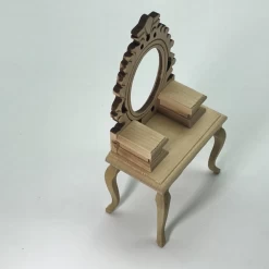 Alternative view of Coiffeuse avec miroir et chaise