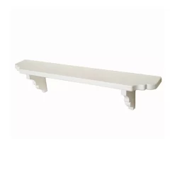 Etagère blanche en bois peint