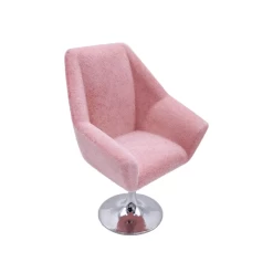 Fauteuil Studio design Vieux Rose - Trépied tournant