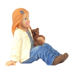 Alternative view of Figurine enfant avec son nounours