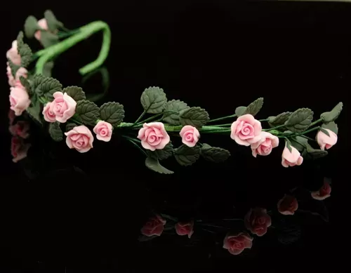 Guirlande de roses rose – Image 2