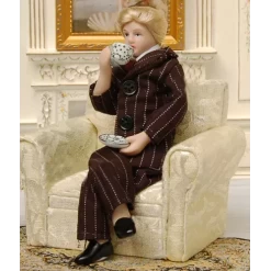 Alternative view of Homme costume brun