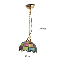 Alternative view of Suspension LED style " Tiffany "