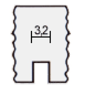 Profil des fraises HSS Toupie Proxxon 3,2 mm