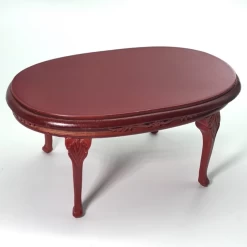 Table ovale en acajou