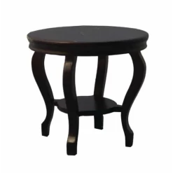 Table ronde pieds galbés