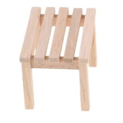 Tabouret de Jardin en bois naturel
