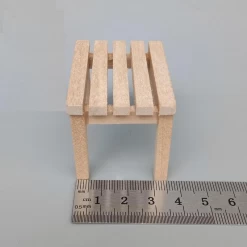 Alternative view of Tabouret de Jardin en bois naturel