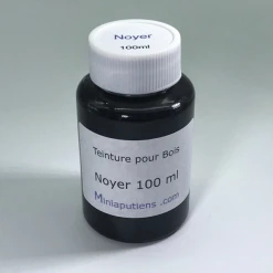 Teinte pour bois Noyer 100 ml – flacon coloris Noyer