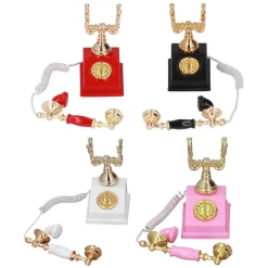 Alternative view of Téléphone rétro - Rouge