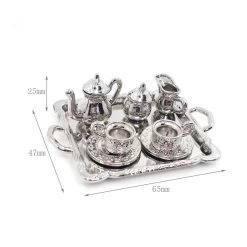 Alternative view of Plateau orfèvrerie - thé ou café