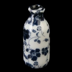 Vase en porcelaine " Fleurs bleues "