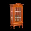 vitrine miniature bois pin 1/12e avec étagères vitrées