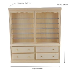 Alternative view of Bibliothèque  en bois brut