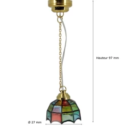 Alternative view of Suspension LED " Tiffany "