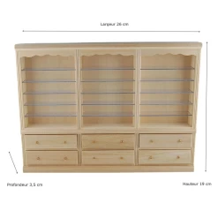 Alternative view of Bibliothèque  en bois brut