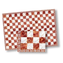 Alternative view of Carrelage sol - Marbre - Rouge et blanc