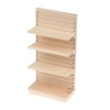 étagère magasin miniature 1/12 en bois brut 3 étagères réglables