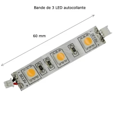 Alternative view of Bande 3 LED autocollante
