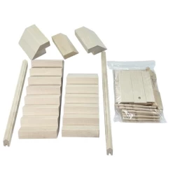 Alternative view of Escalier universel en kit - Bois brut