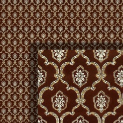 Alternative view of Papier peint " Rouge brun "