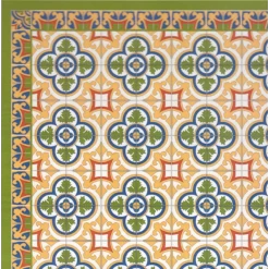 Alternative view of Carrelage sol quadrilobe avec frise