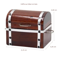 Alternative view of Coffre / Malle ouvrant en bois