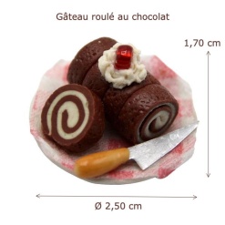 Alternative view of Gâteau roulé au chocolat