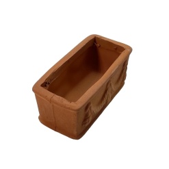 Alternative view of Jardinière / balconnière en terre cuite