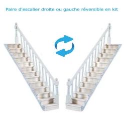 Alternative view of Escalier réversible droite ou gauche
