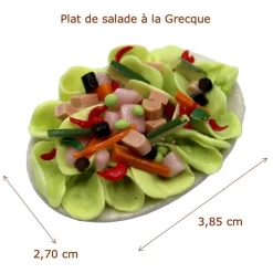 Alternative view of Plat de salade à la Grecque