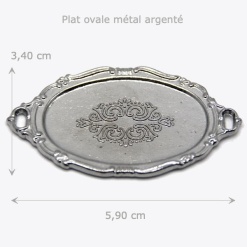 Alternative view of Plat de service ovale