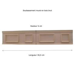 Alternative view of Soubassement mural bois